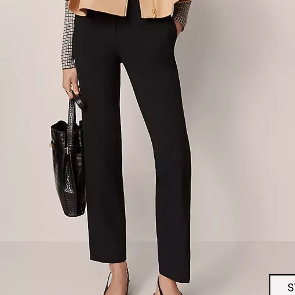 Ann Taylor Classic Black Straight Leg Pants